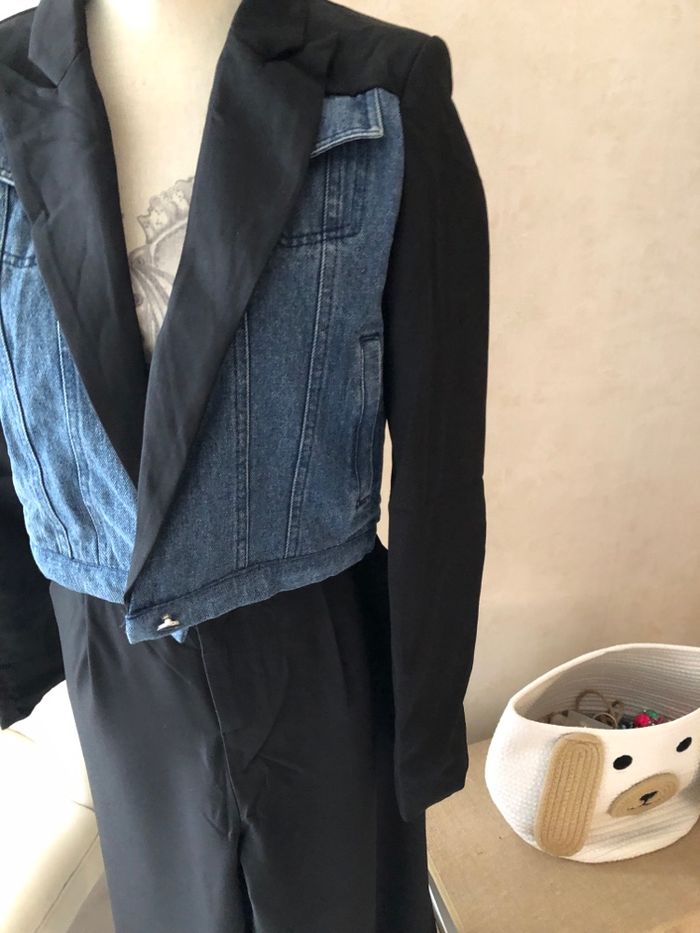 Très bel ensemble noir et jean taille 40 - photo numéro 2