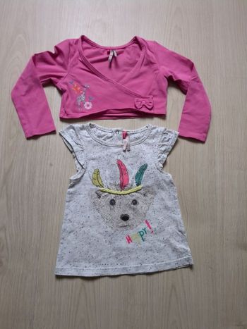 Lot boléro t-shirt sans manches Orchestra 23 mois