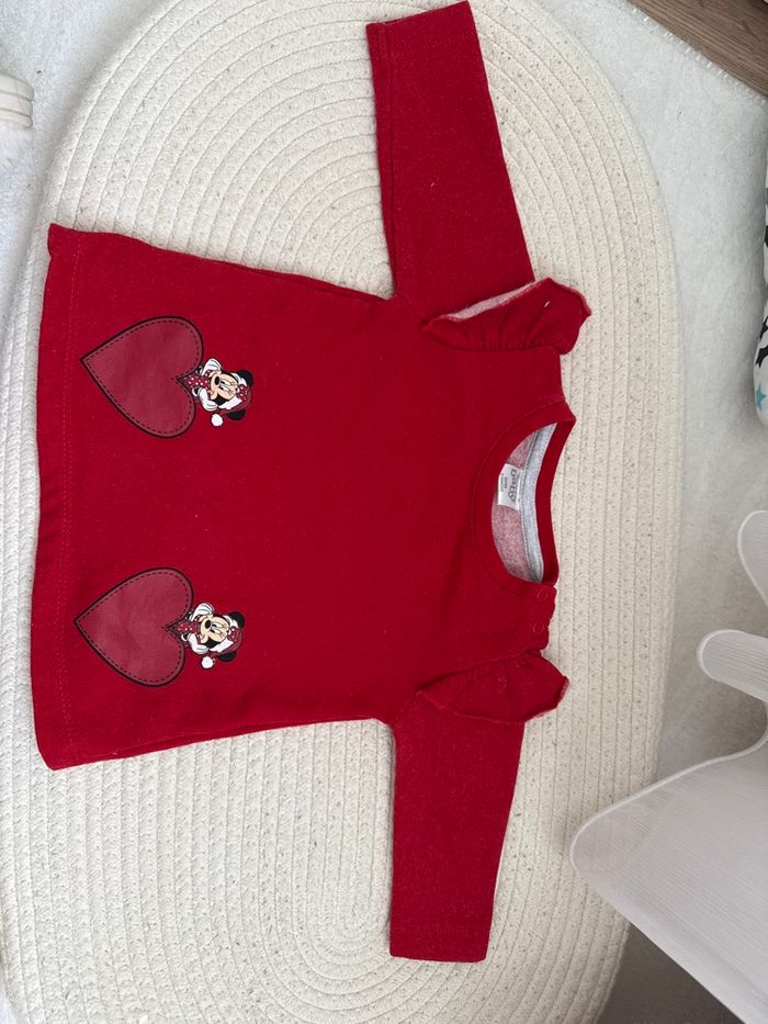 Pull rouge bébé fille