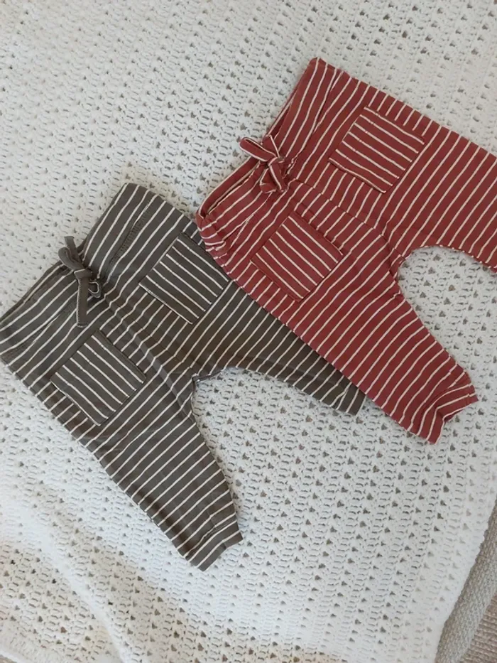 Lot pantalons 1-2 mois