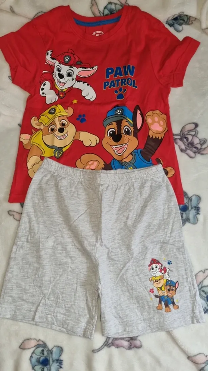Pyjama short pat patrouille 5/6 ans neuf