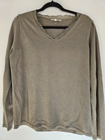 Pull Grain de malice L kaki
