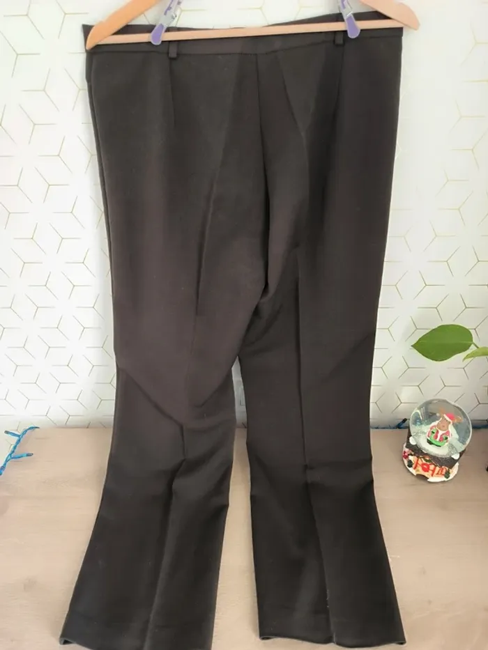 Pantalon de tailleur marron foncé vintage Sunders taille 42 - photo numéro 3