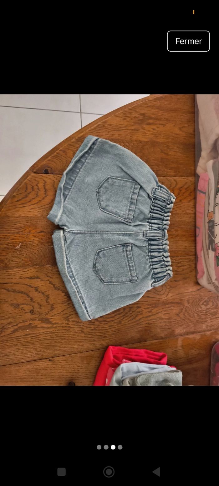 Short en jean - 9 mois - photo numéro 3