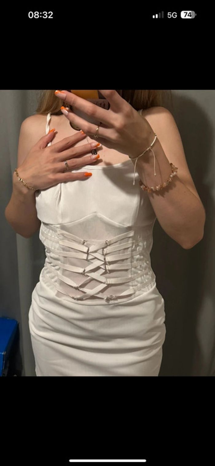 Robe blanche Shein M - photo numéro 3