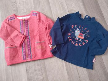 Gilet et tee-shirt assorti taille 6 mois