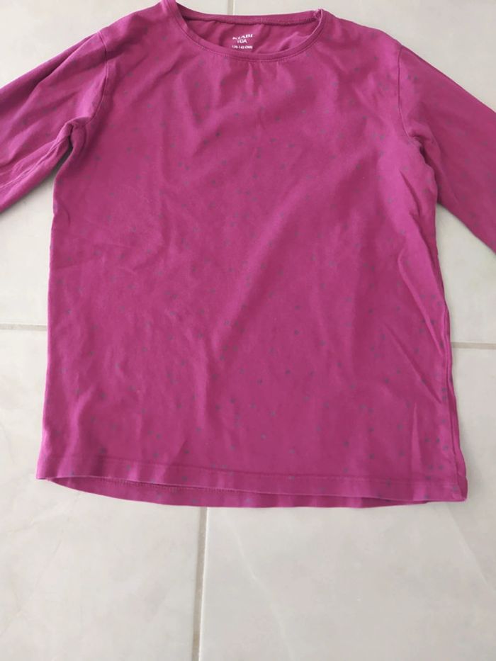 Tee-shirt manches longues fille 10 ans - photo numéro 2