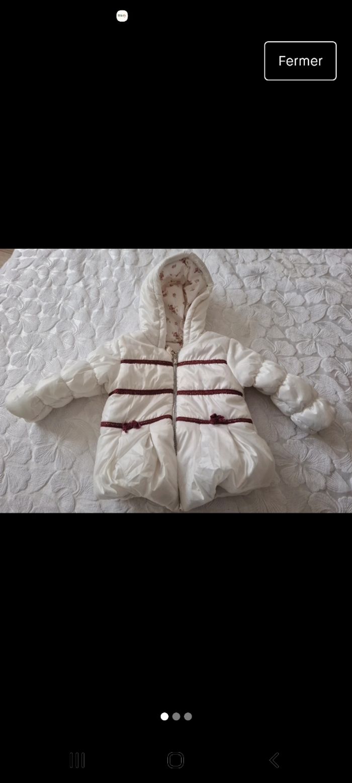 Doudoune fille 9 mois