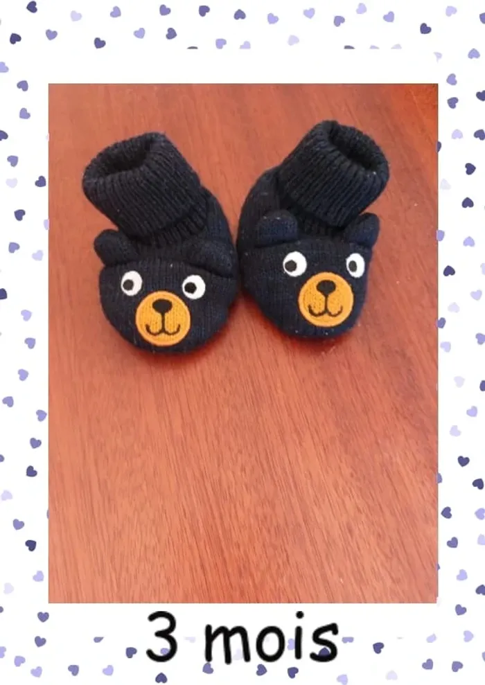 Lot de 3 paire  chausson bébé dont Mickey - photo numéro 8