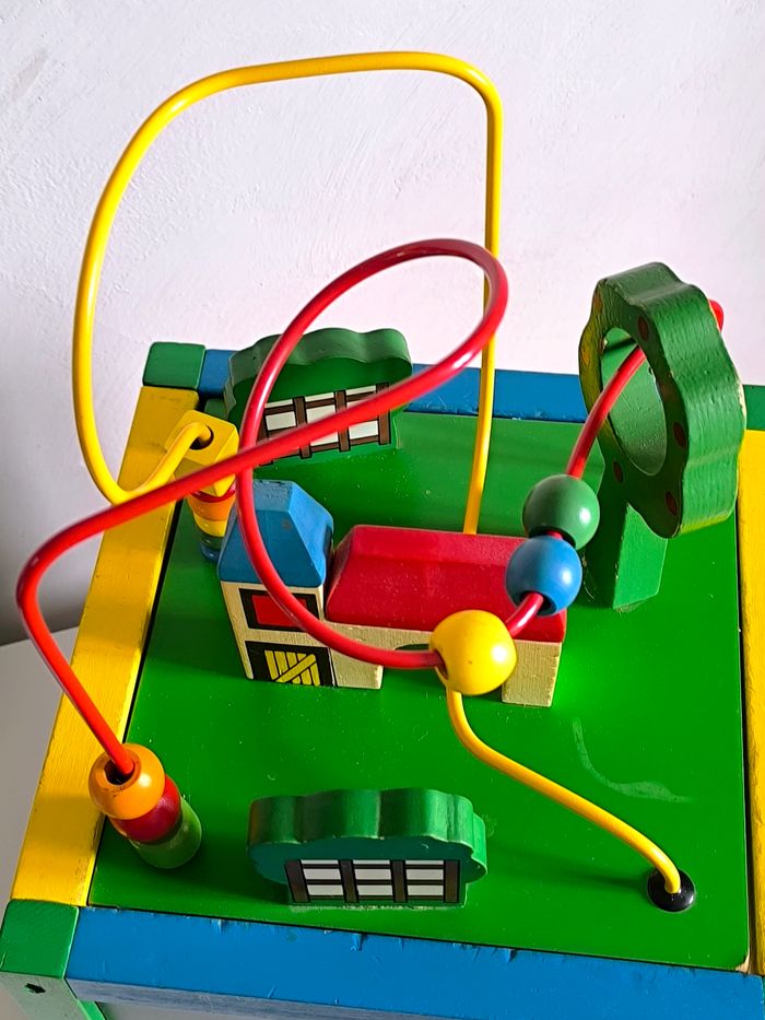 Grand cubes d'activités XXL en bois 5 en 1 Montessori - photo numéro 5