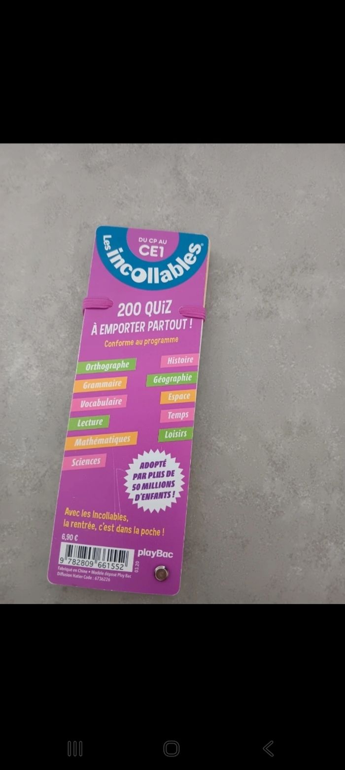 Les incollables CP au CE1 - photo numéro 2