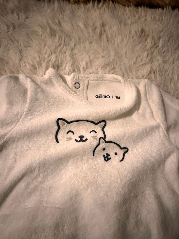 Pyjama en velours Gémo - photo numéro 2