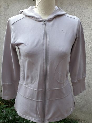 Gilet sweat à capuche