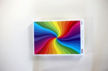 Puzzle 1000 pièces "Rainbow burst" color challenge, marque Nova