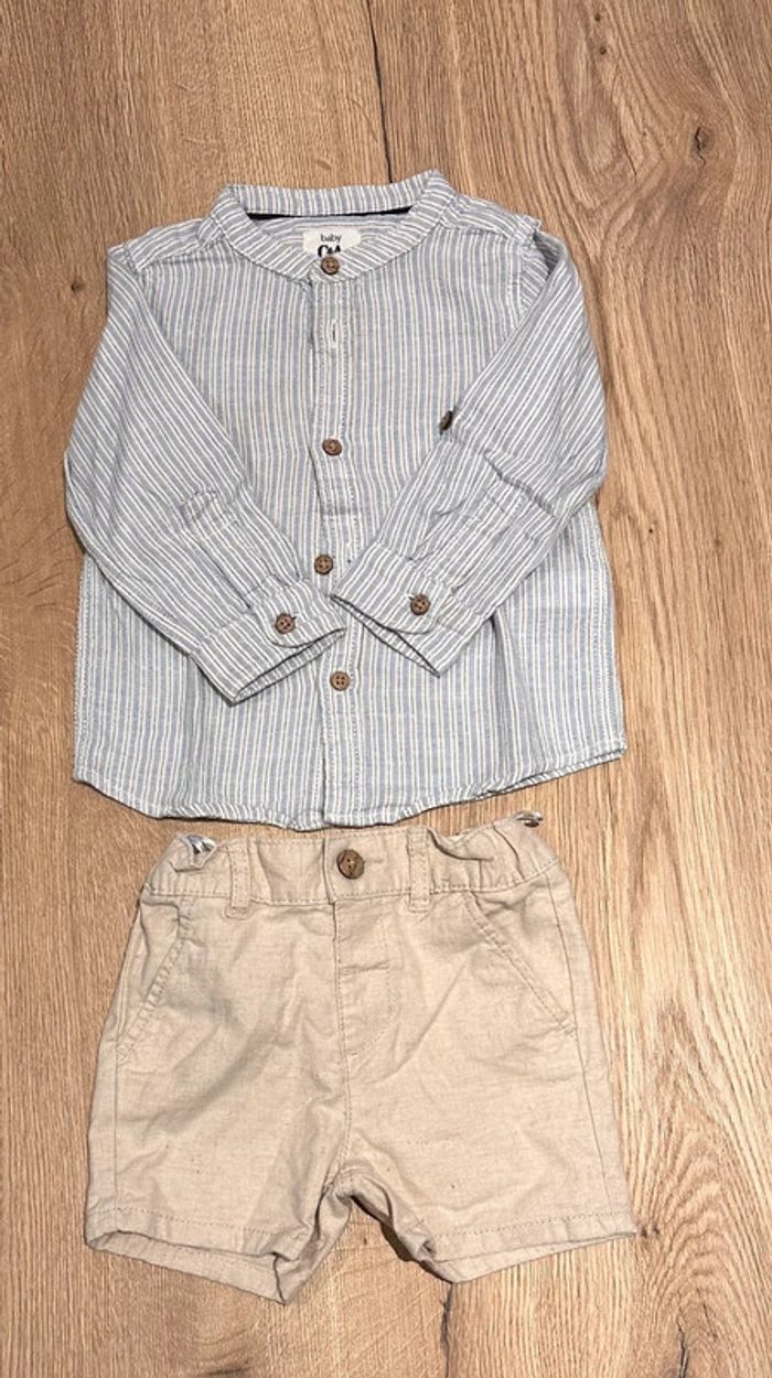 Ensemble chemise et bermuda