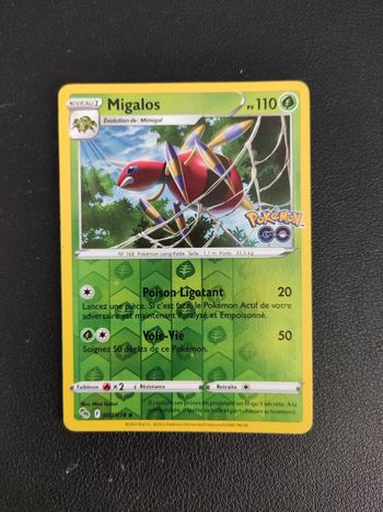 Carte Pokémon Reverse Migalos Pokémon Go