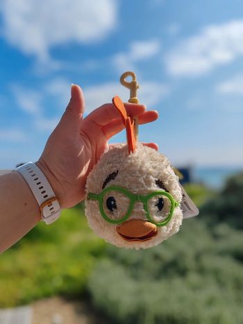 Porte clé peluche chicken little - poussin mignon