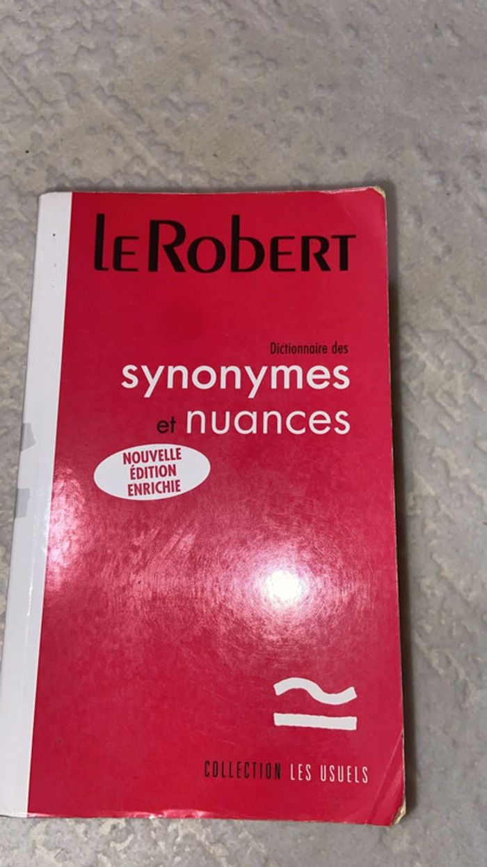 Le Robert synonyme des nuances
