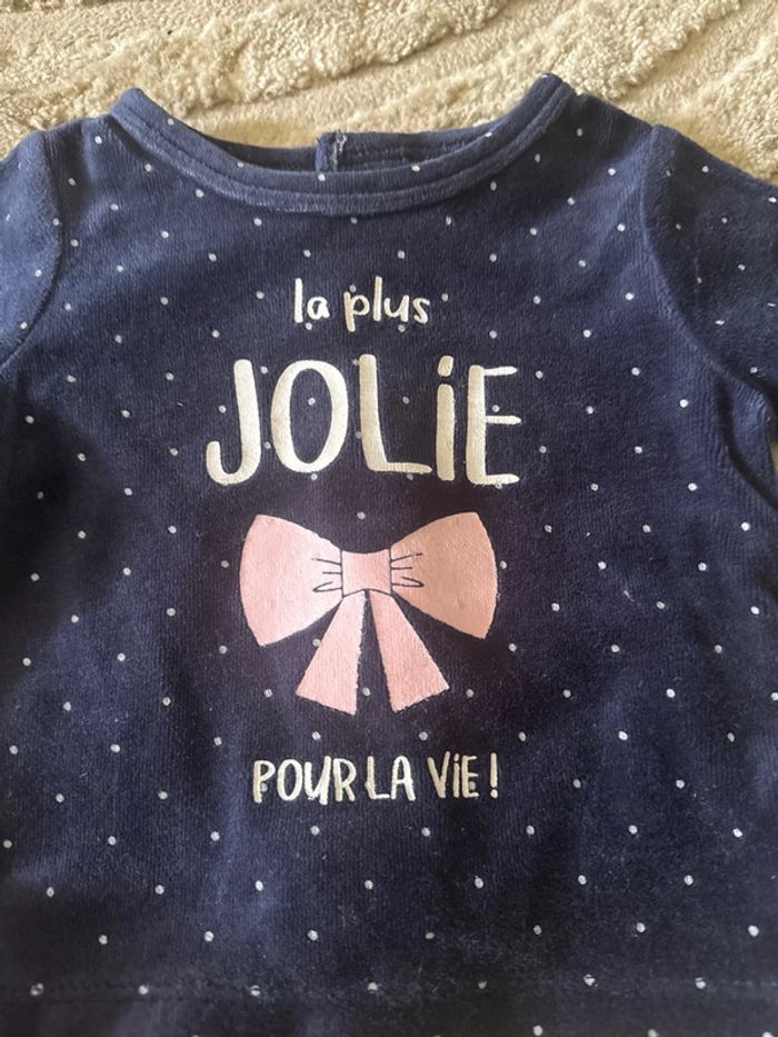 Petit pull bleu marine Gémo - Taille 3 mois - photo numéro 3