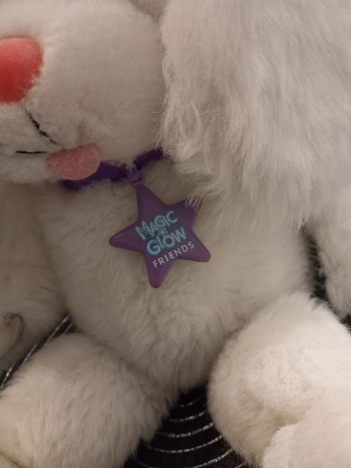 Peluche lapin vintage magic glow friends idéal applause 1992 - photo numéro 3