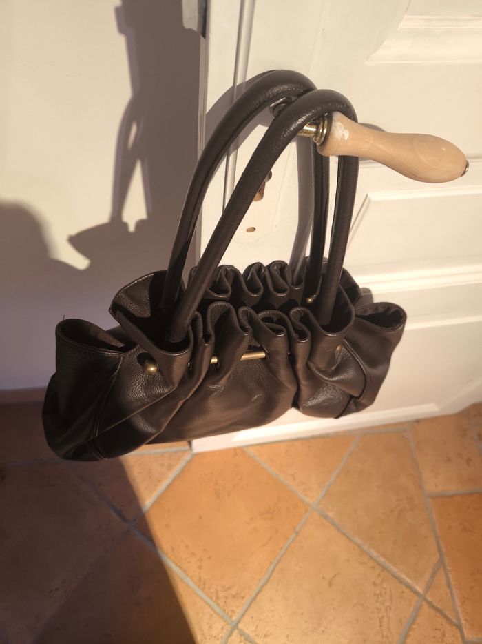 Sac à main cuir véritable - photo numéro 5