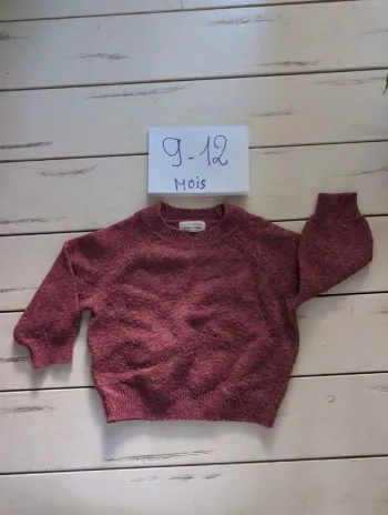 Pull bébé fille 9 mois