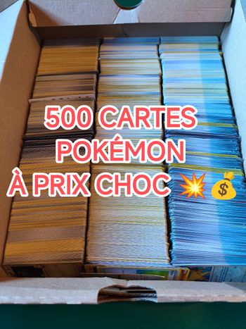 Lot de 500 cartes Pokémon VF en très bon état 