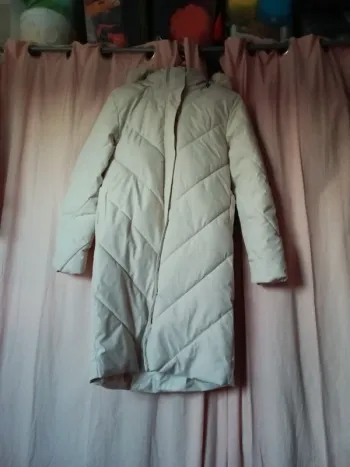 Doudoune oversize beige taille S comme neuve