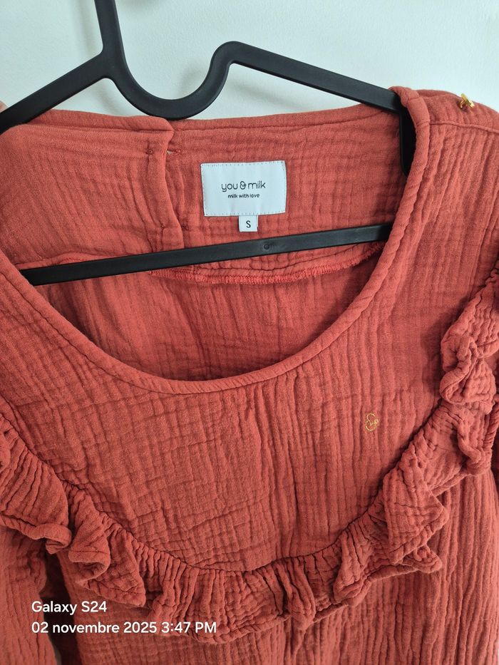 You and milk Blouse allaitement  bohémilk terracota S you&milk allaiter maternité - photo numéro 3