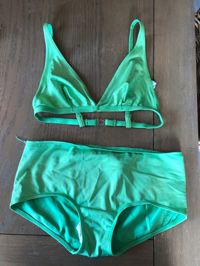 Maillot de bain vintage vert pomme
