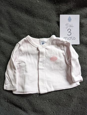 Gilet - Petit Bateau - 3 mois