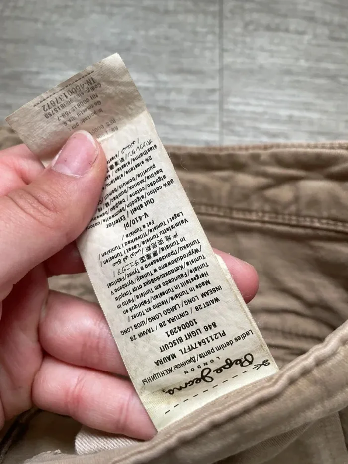 Chinos Pepe jeans london Beige - Taille 40 ( W28) - photo numéro 4