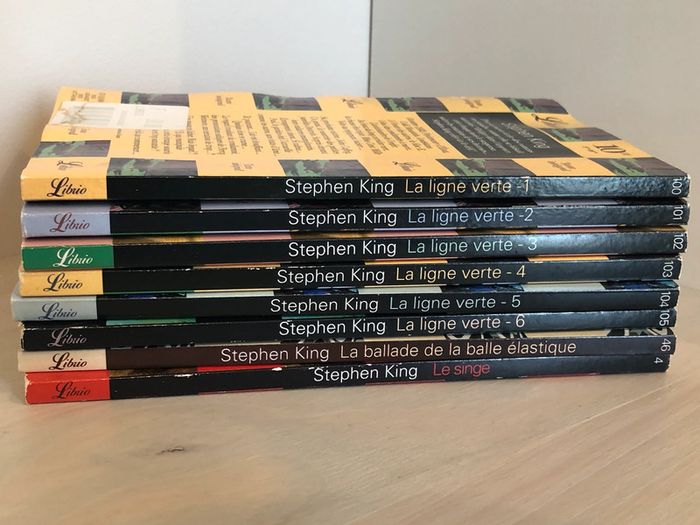 Lot de 8 livres de Stephen King édition Librio