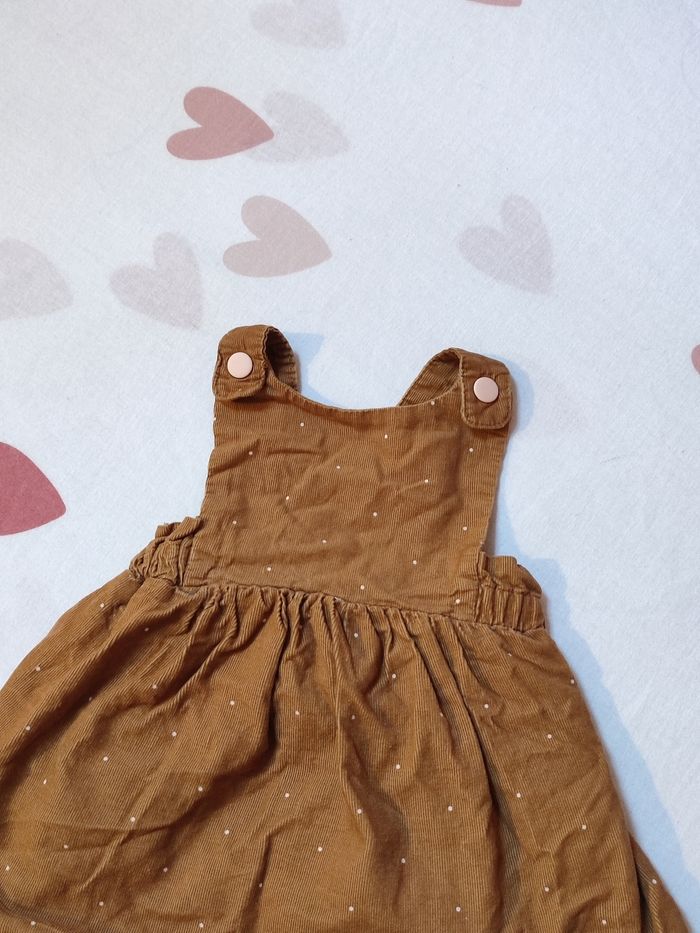Robe salopette bébé fille - 1 mois - Très bon état - Obaïbi - photo numéro 2