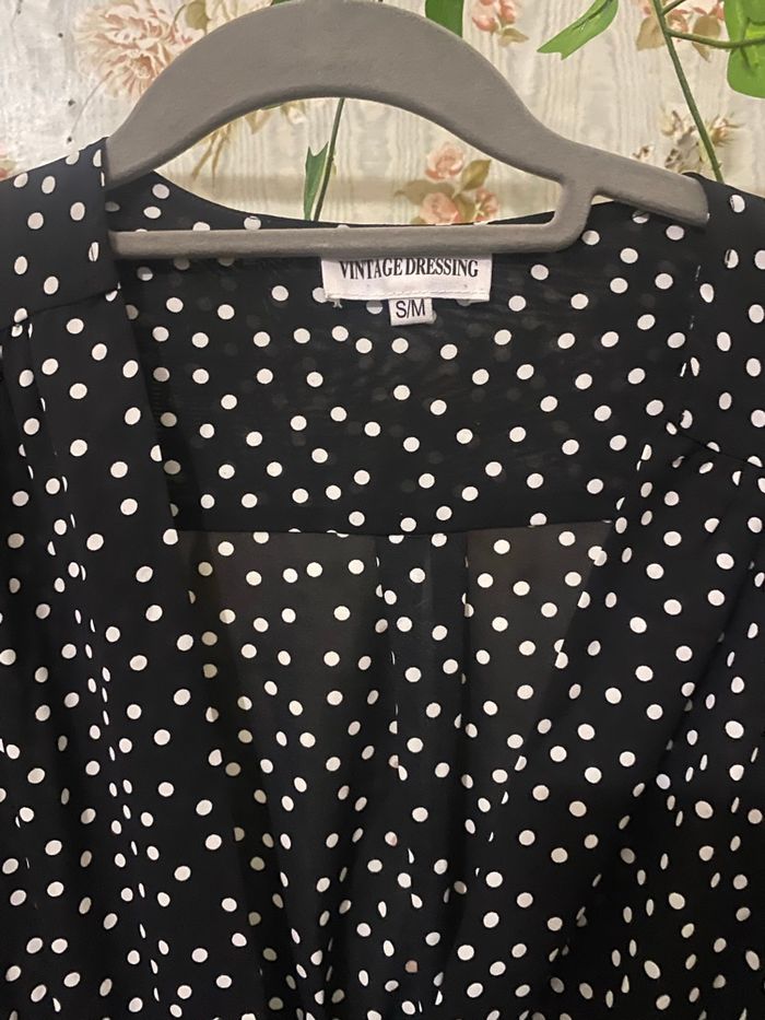 Robe à pois noire - photo numéro 2