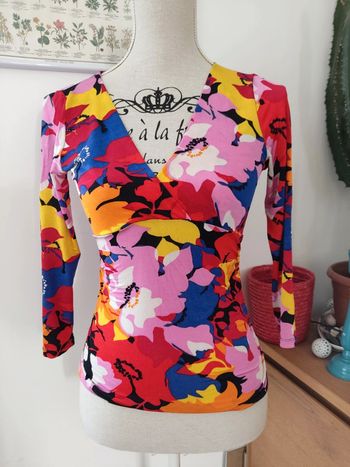Top multicolore Naf Naf vintage