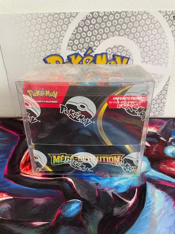 Pokémon display promo me1 avec carte promo bulbizarre tampon mega évolution 