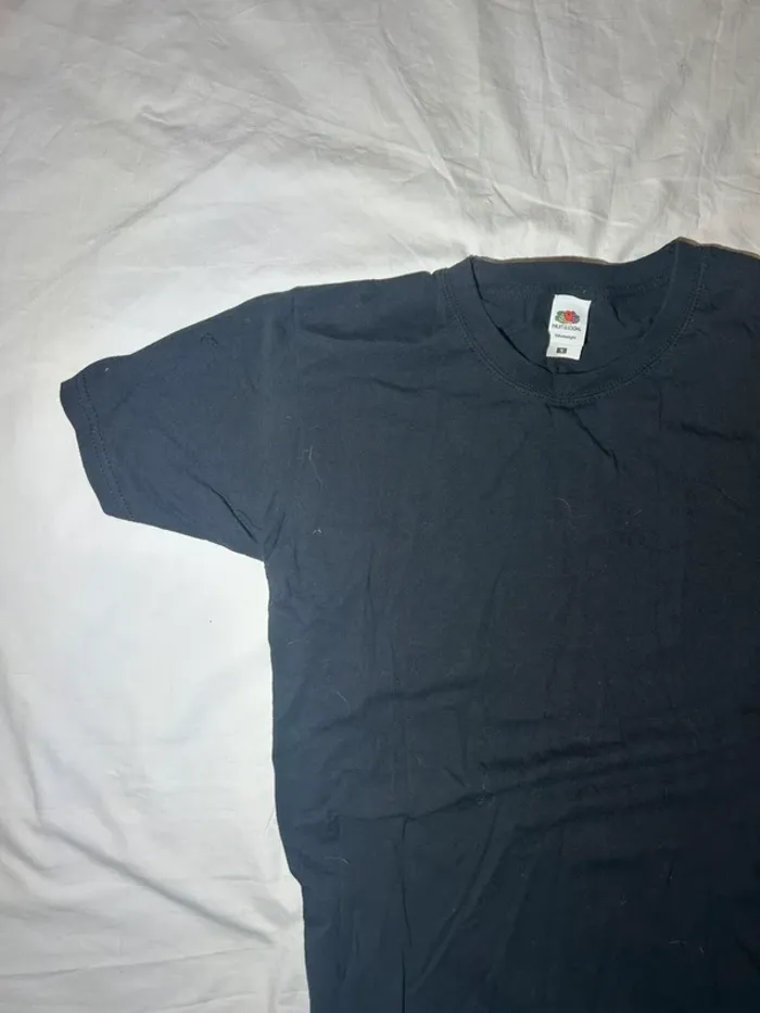 T-shirt noir  fruit of the loom - photo numéro 3