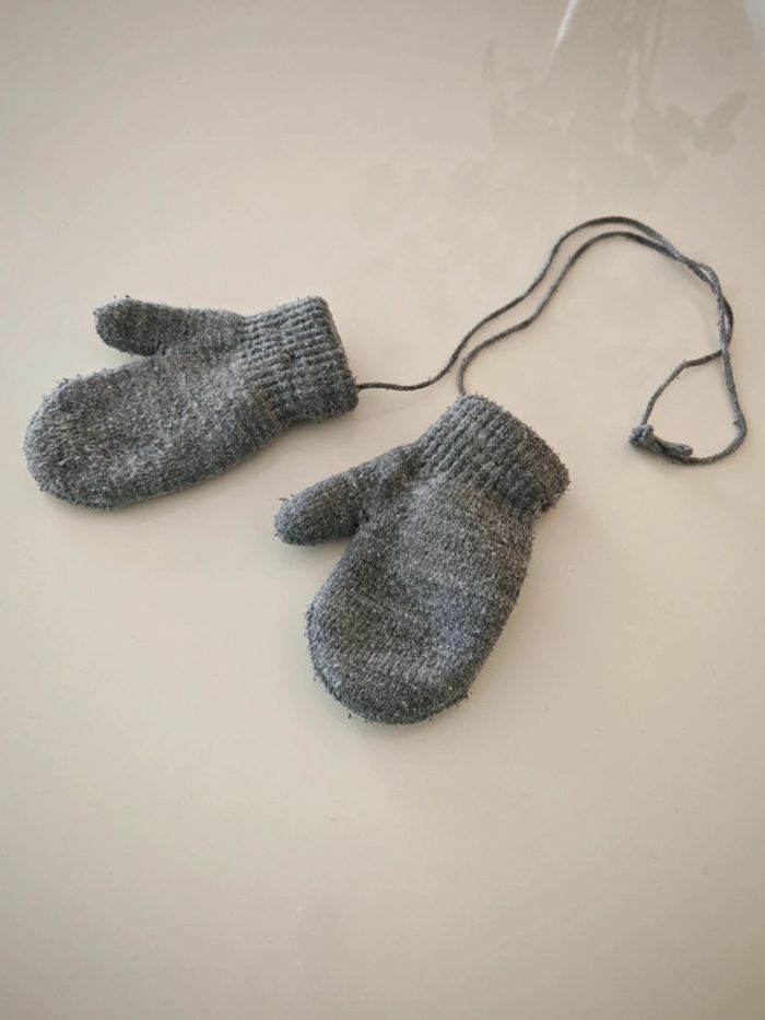 Moufle grise mixte 2-4 ans