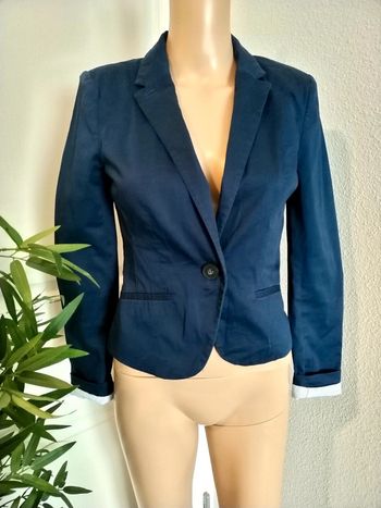 Blazer bleu marine H&M taille 34, très bon état