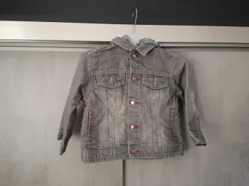 Veste en jean 18 mois grise