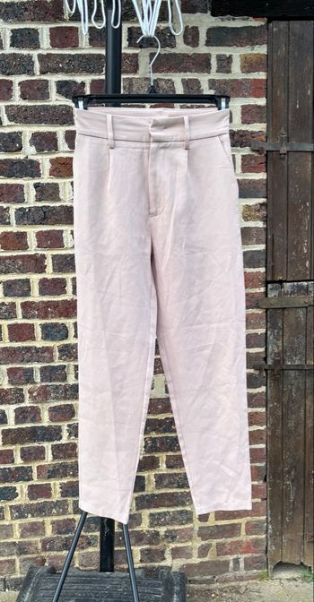🌸 Pantalon trapèze vieux rose – Taille XS (34)