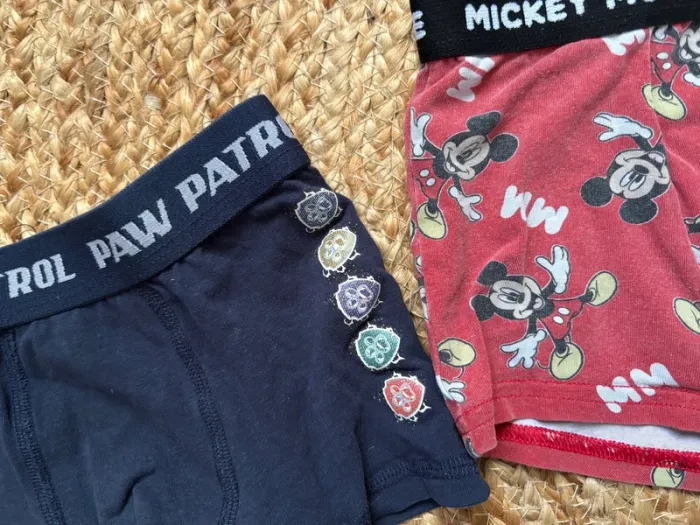 Lot de boxers 6 ans tbe Mickey pat patrouille - photo numéro 2