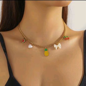 Collier ananas   ✅