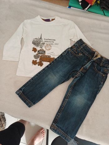 Jean et t-shirt 2 ans garçon Sergent major