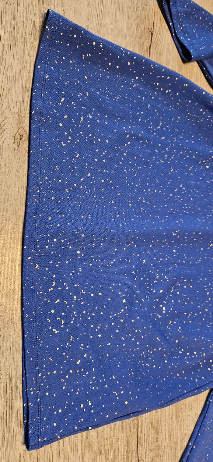 Blouse habillée bleue et dorée, Camaieu, L, neuve - photo numéro 5