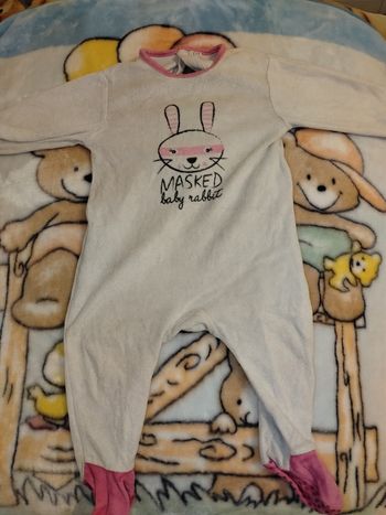Pyjama Blanc "Masked Baby Rabbit"