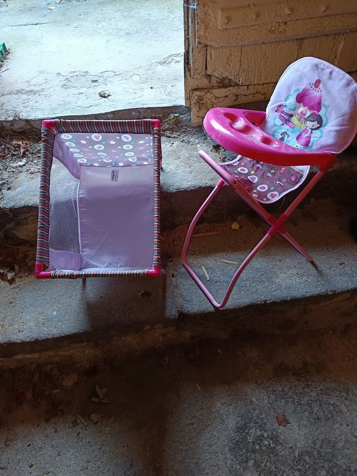 Lit + chaise haute poupon - photo numéro 2