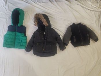 Lot de doudoune et blouson 