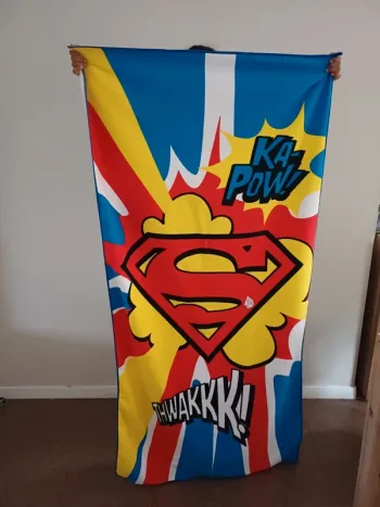Serviette de plage superman